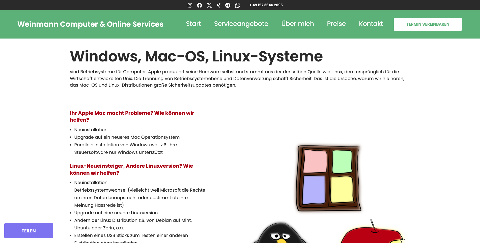 Hilfe bei IT & Website - Marketing